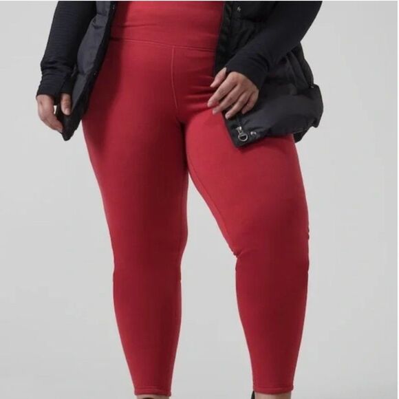 Athleta Altitude‎ Tight in Polartec Power Stretch Fleece Lined Leggings Size 2X - Picture 1 of 16